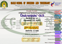 CHAKRAVYUHA 2K23 National Level Technical Symposium Poster